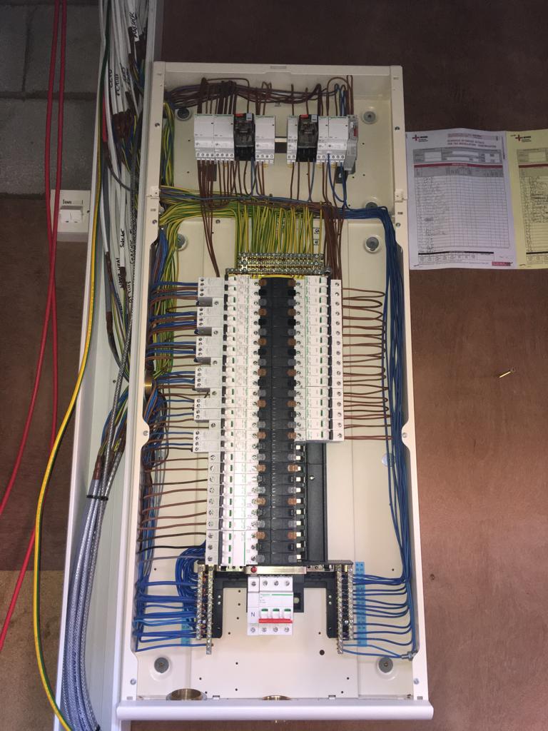 Commercial electrical board installation